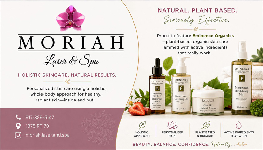 Moriah Spa & Salon advertisement