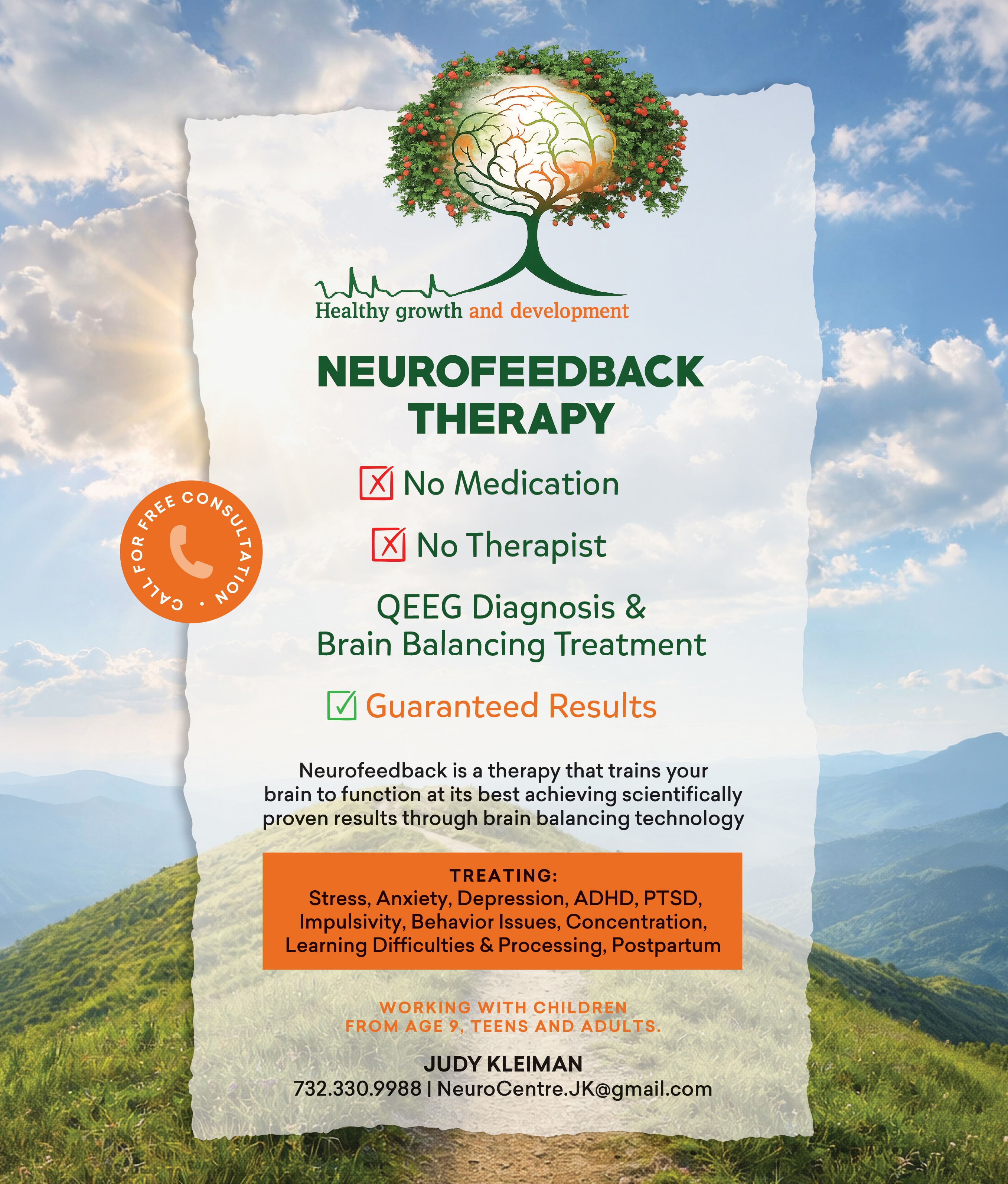Neurofeedback Therapy advertisement