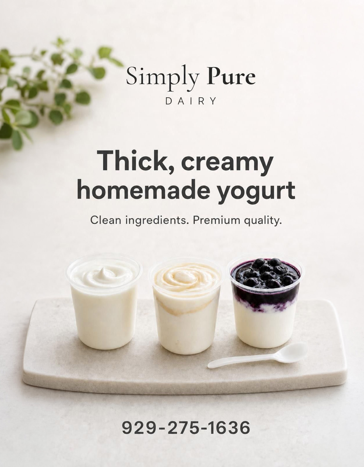 Simply Pure Dairy advertisement